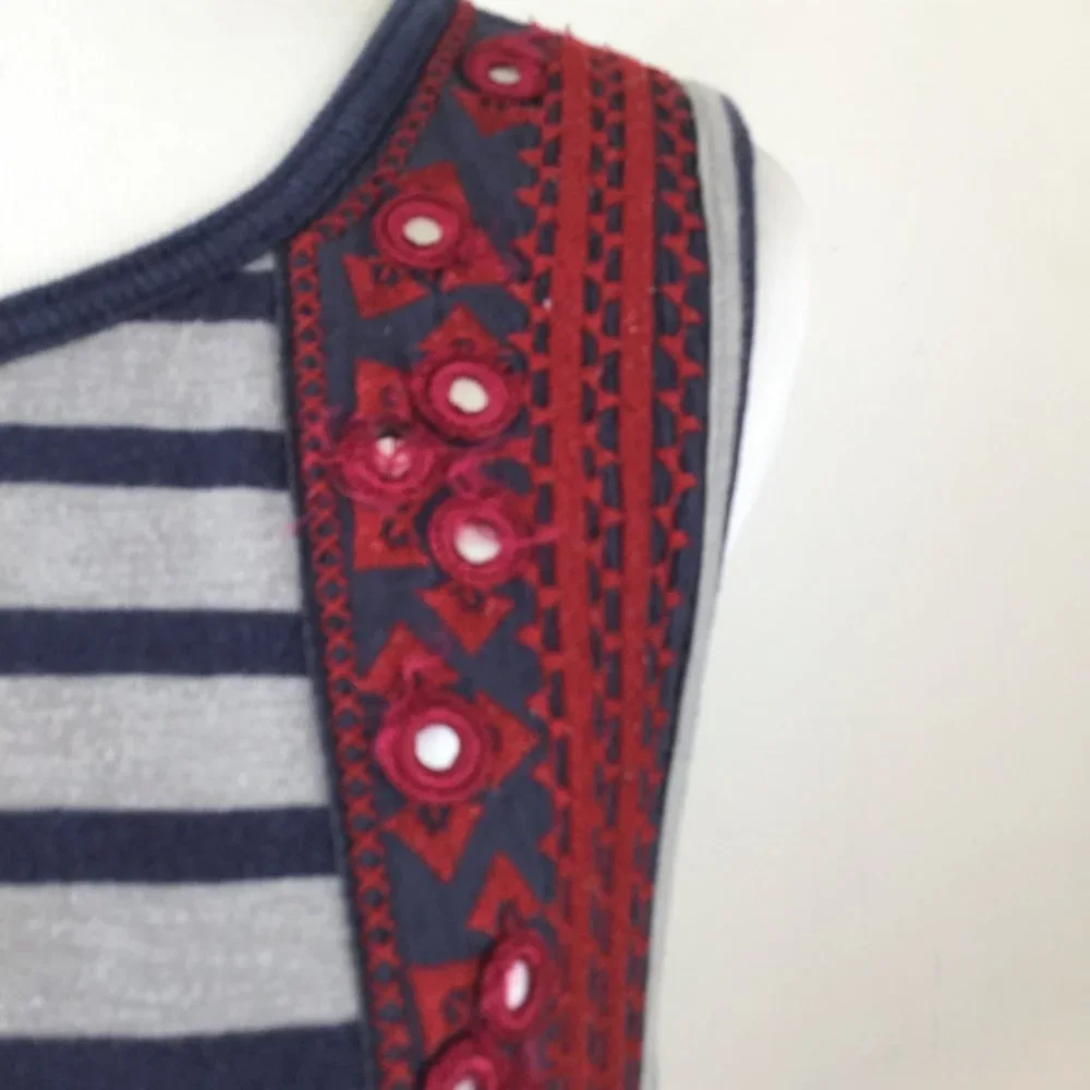 Free People Embroidered Sleeveless Top s
